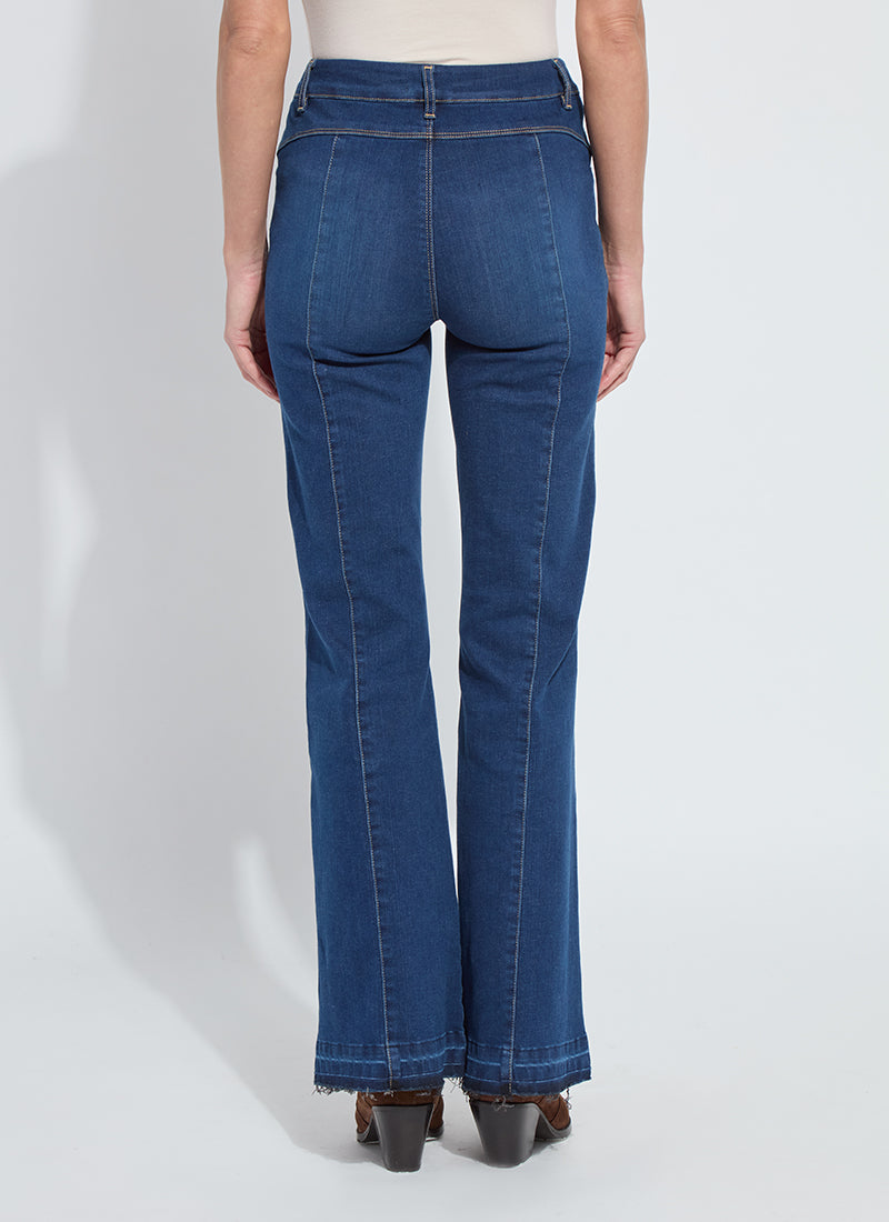 Felicity Fringe Wide Leg Denim Trouser