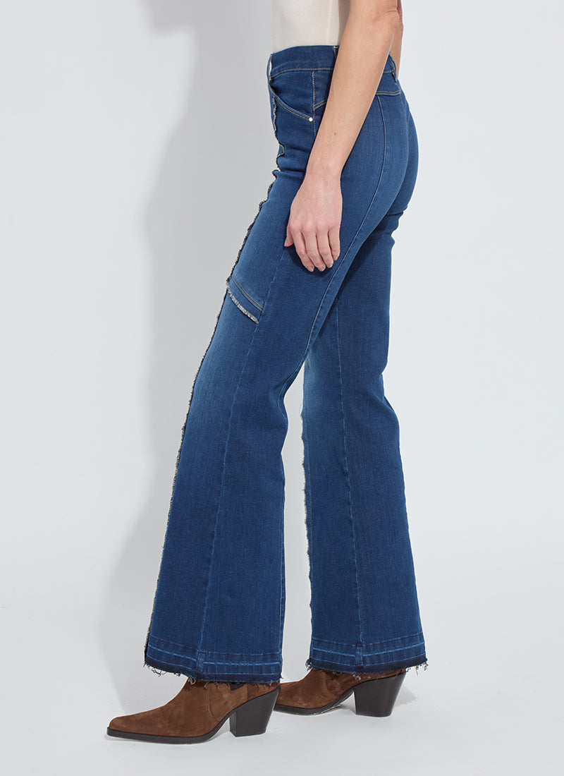 Felicity Fringe Wide Leg Denim Trouser