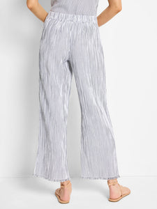 28" Pinstripe Gauze Wide Leg Pant