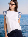 Knit Trim Top