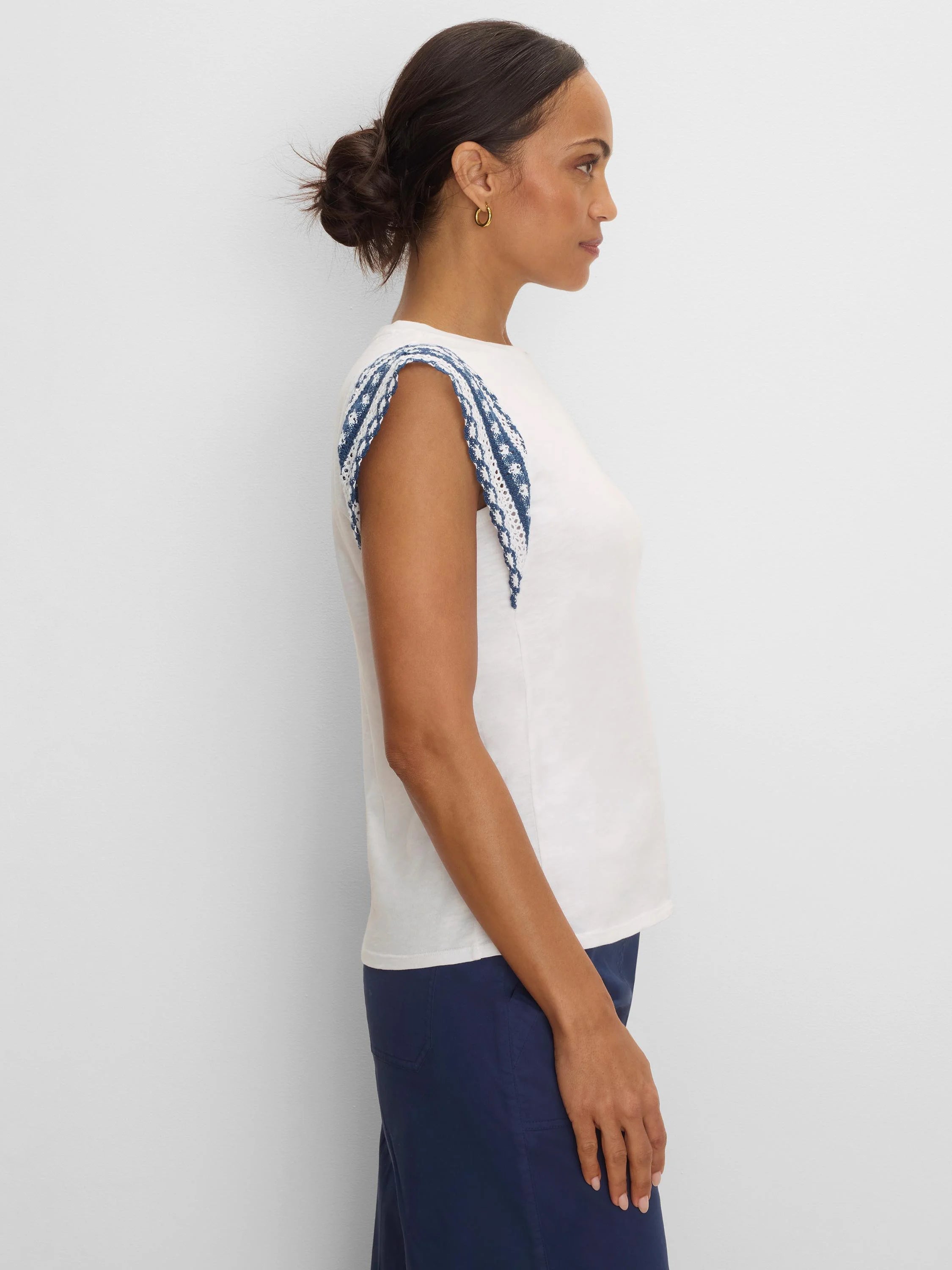 Knit Trim Top