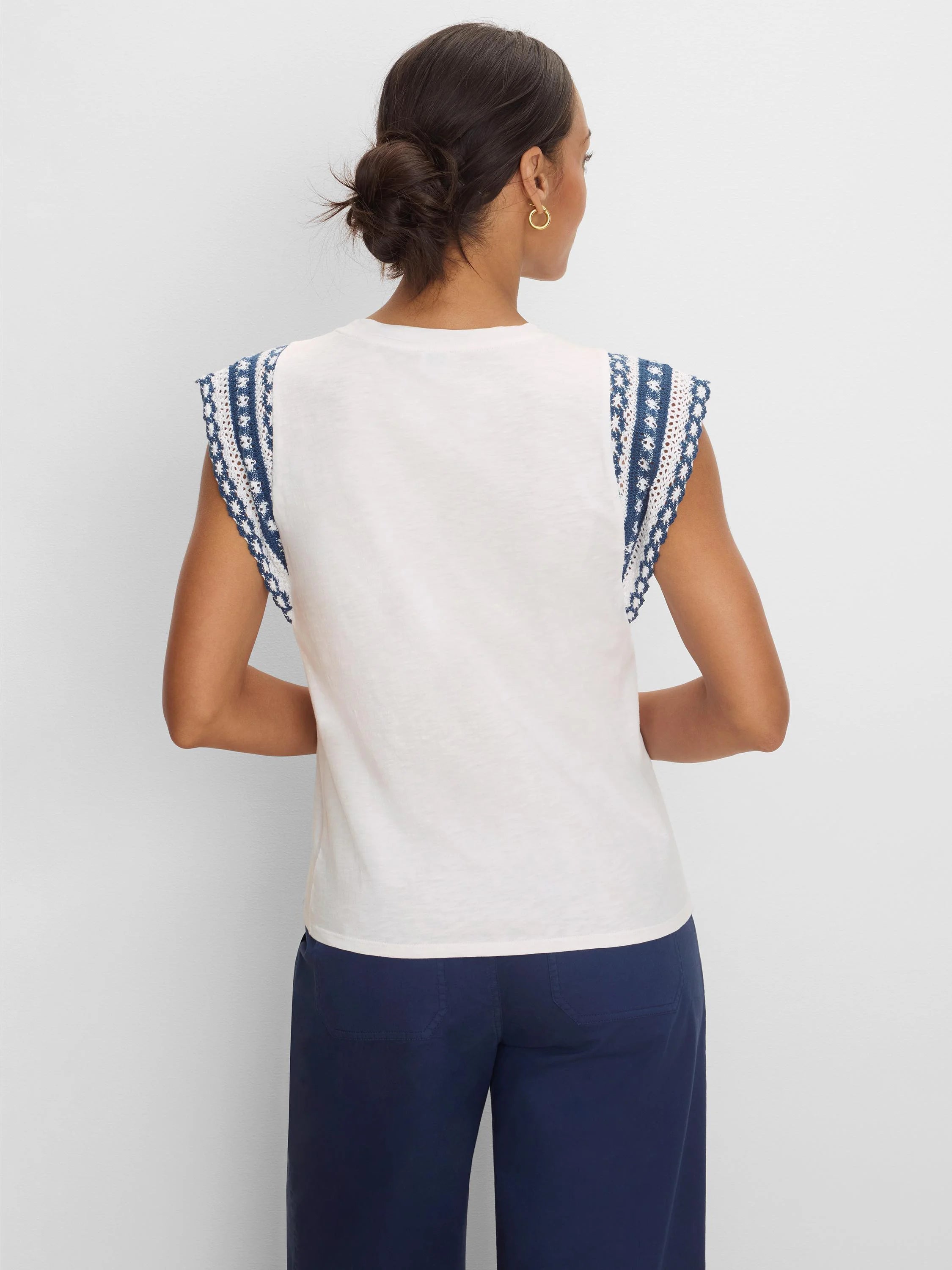 Knit Trim Top