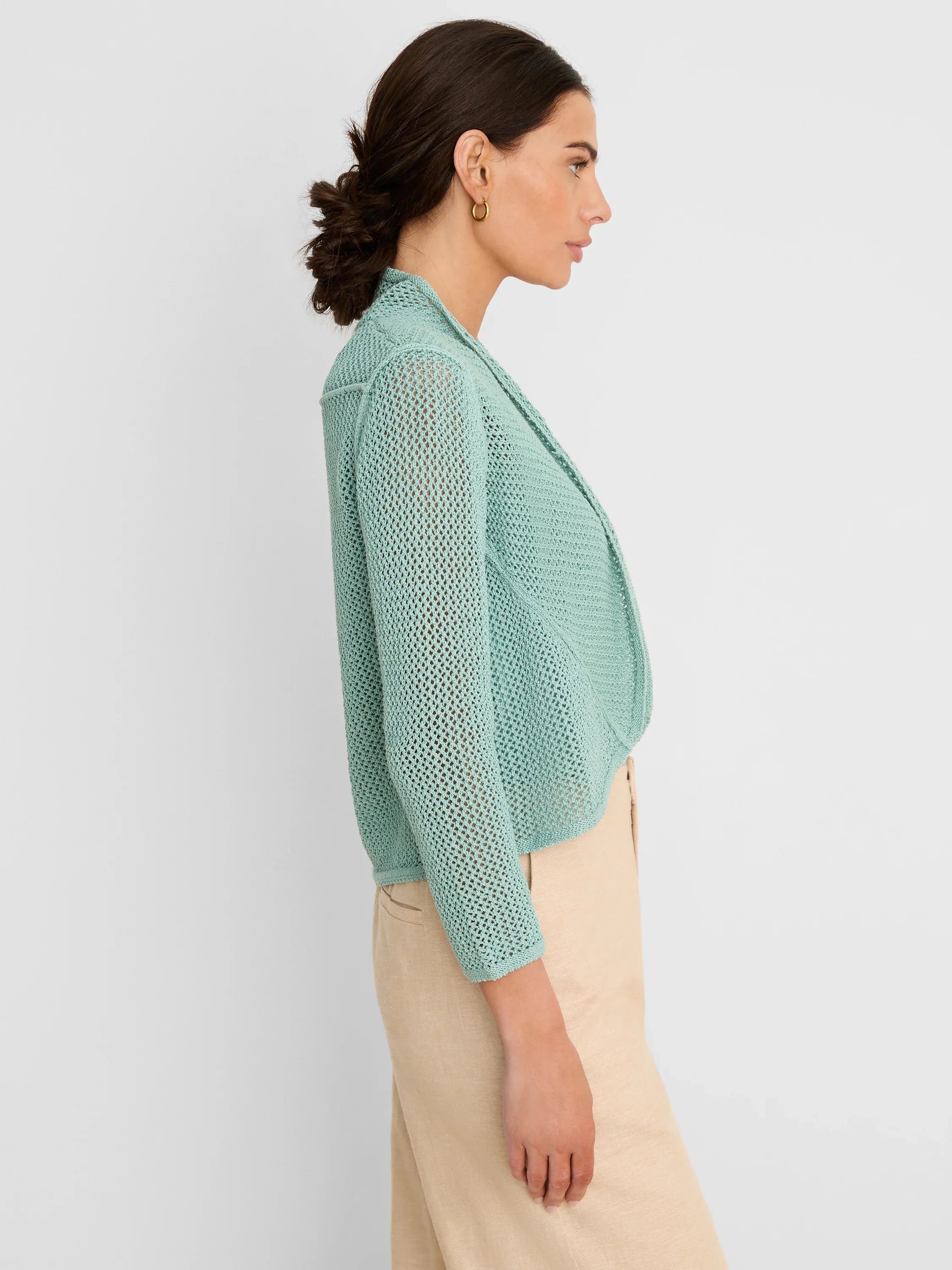 Mesh Cocoon Cardigan