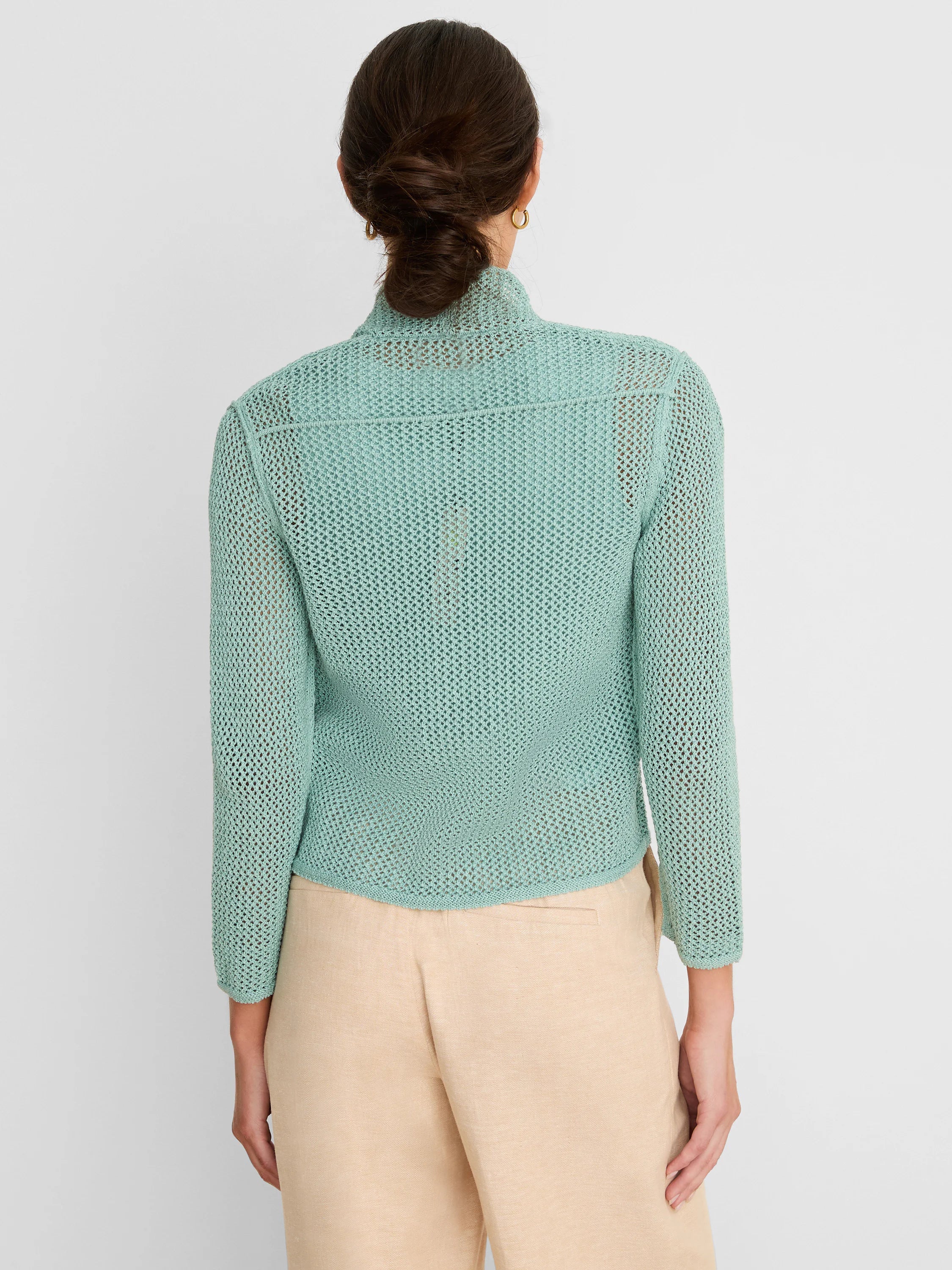 Mesh Cocoon Cardigan