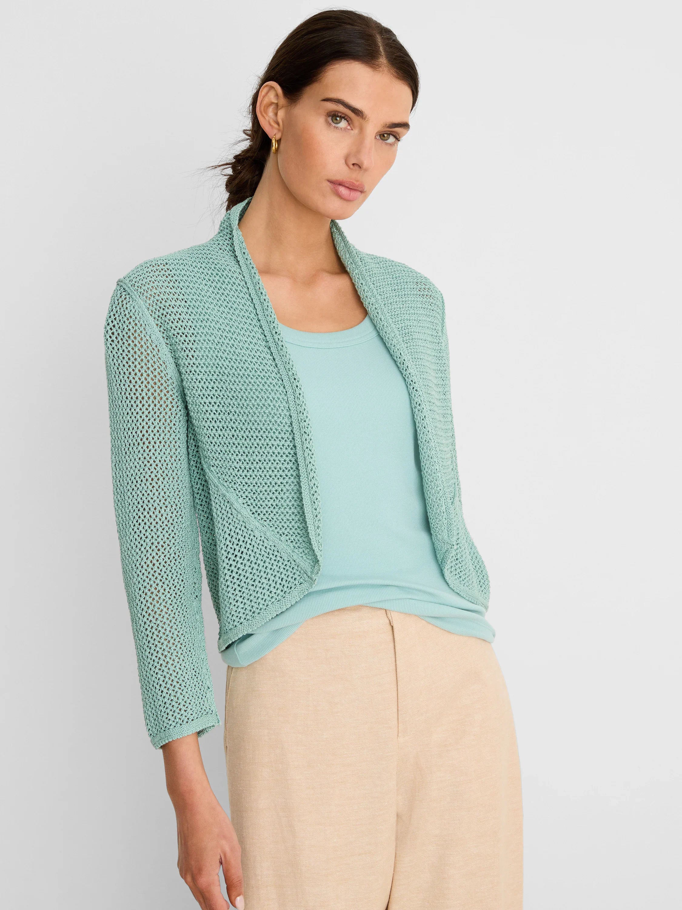 Mesh Cocoon Cardigan