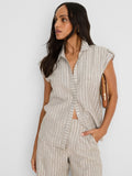 Lurex Linen Resort Shirt