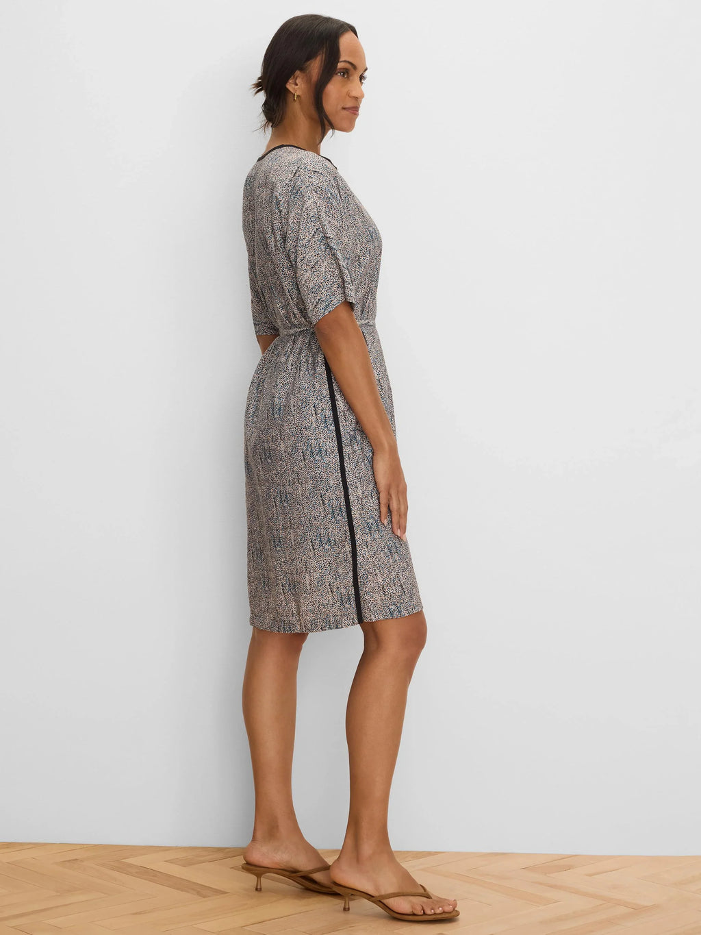 Sun Speckle Devon Trimmed Dress