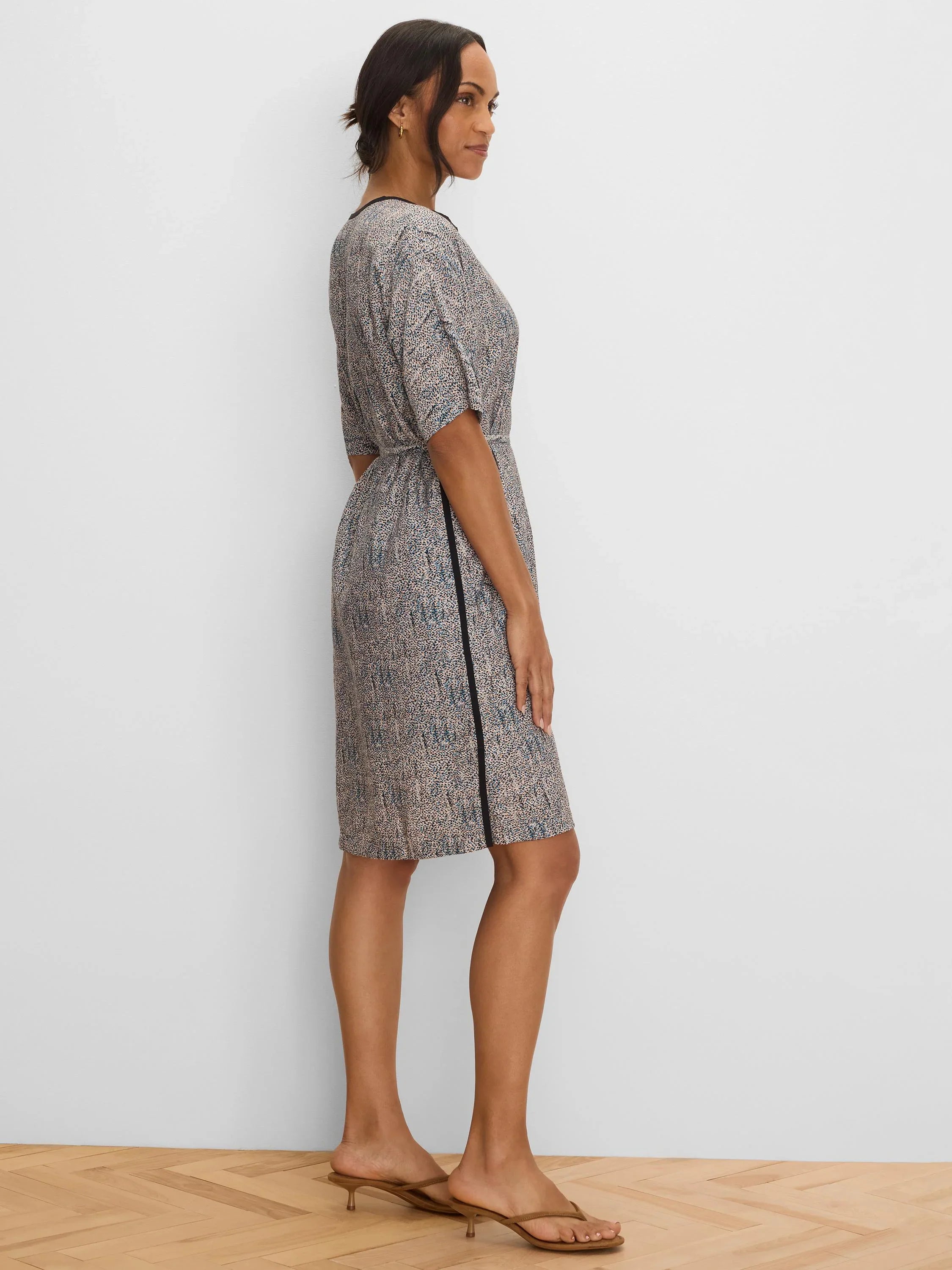 Sun Speckle Devon Trimmed Dress