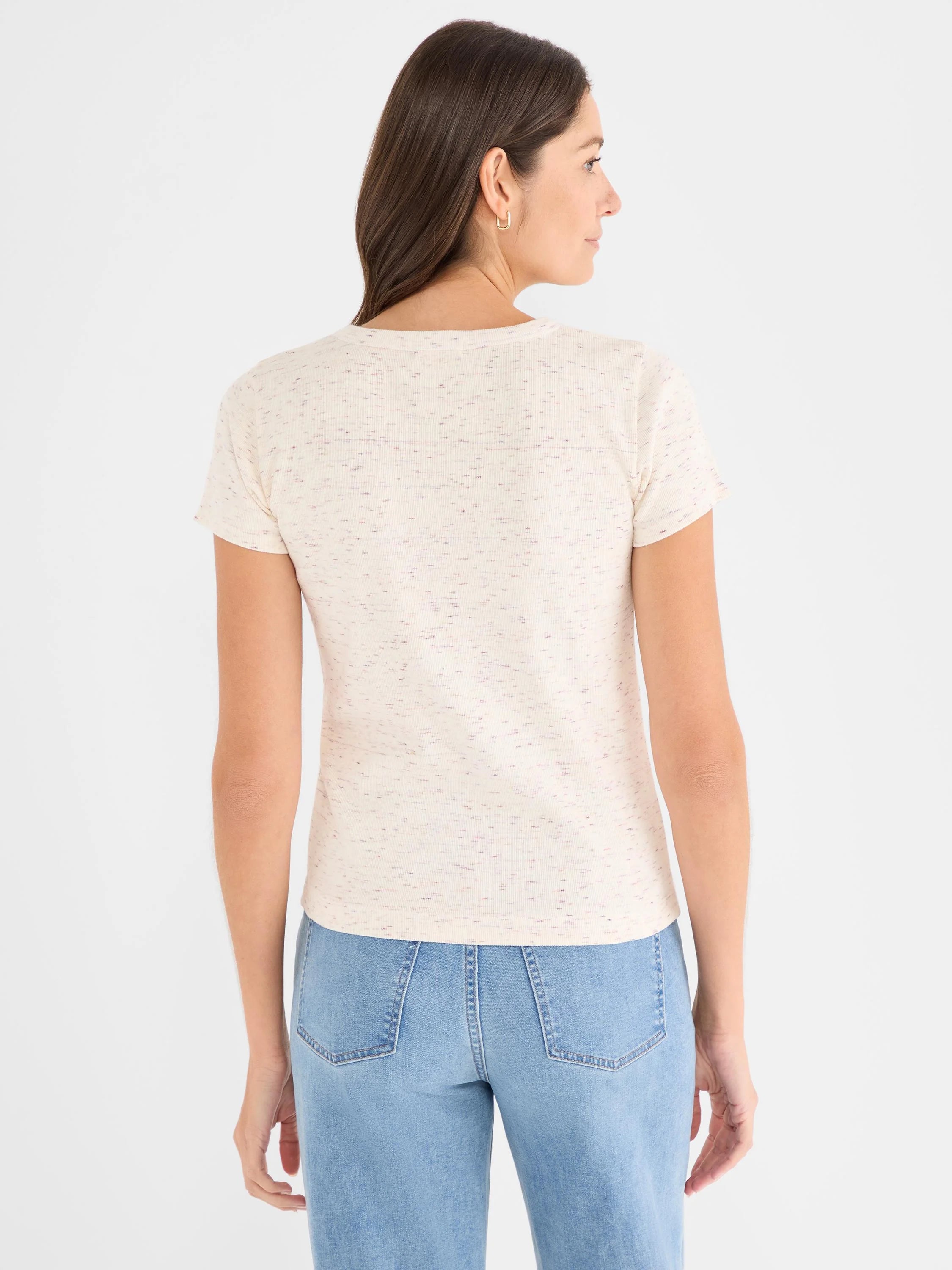 Speckled Crew Neck Tee