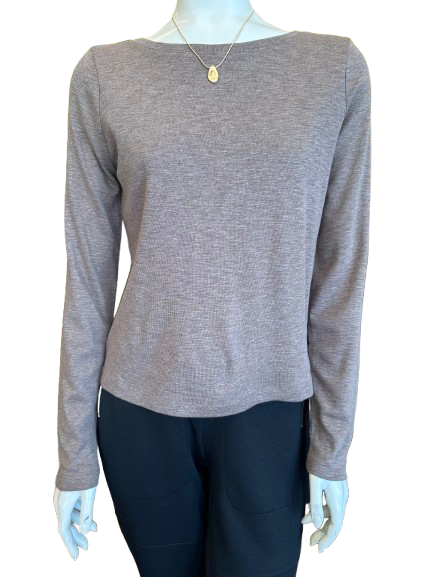 Long Sleeve Modern Boat Neck Tee