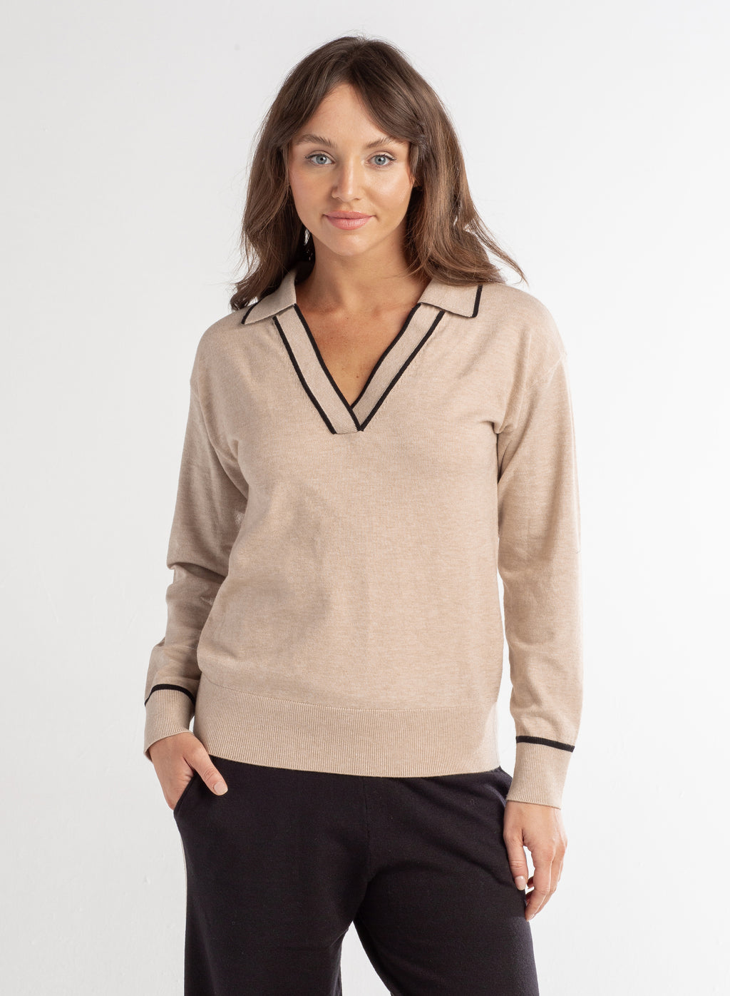Polo Henley Sweater