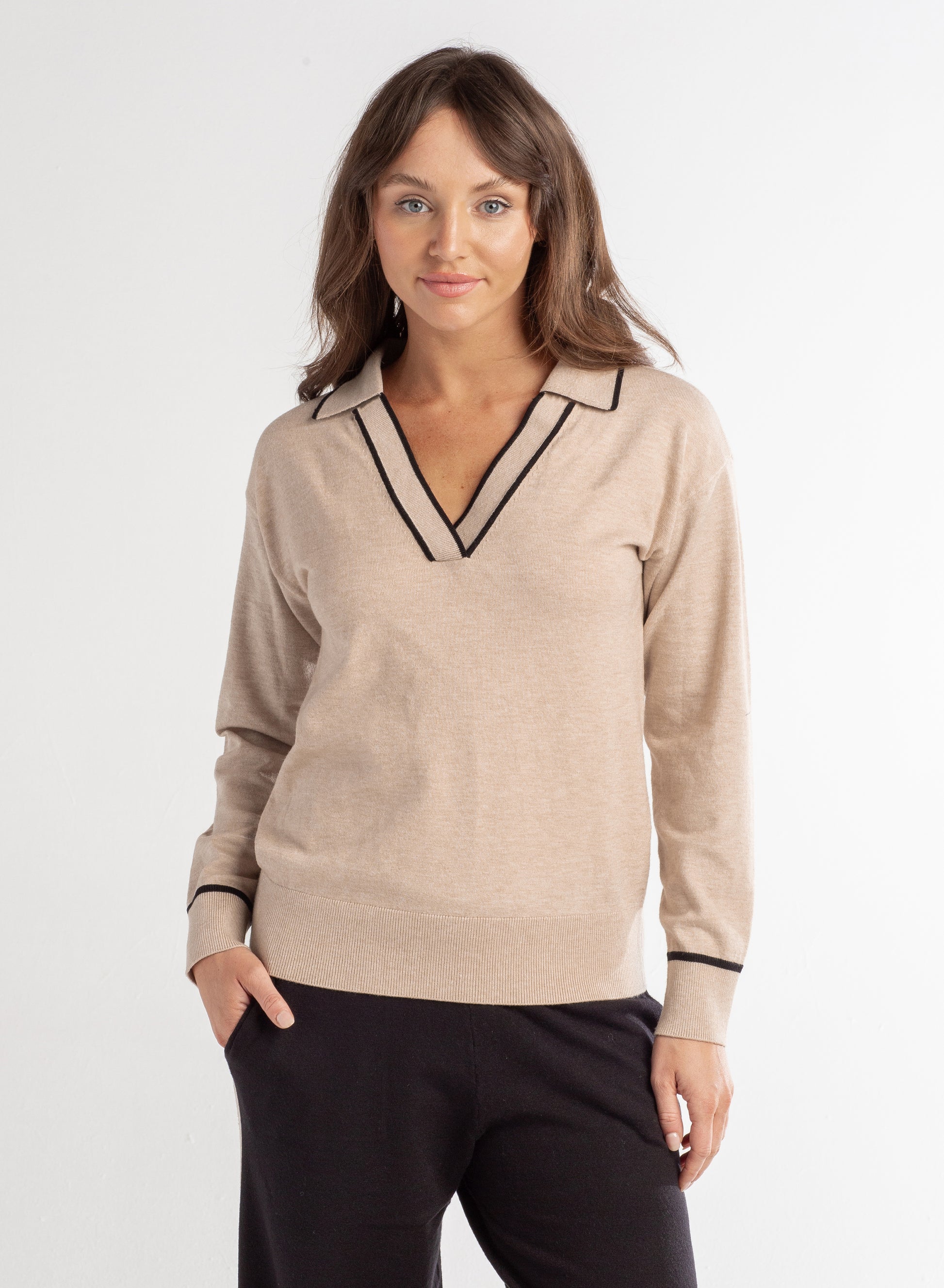 Polo Henley Sweater