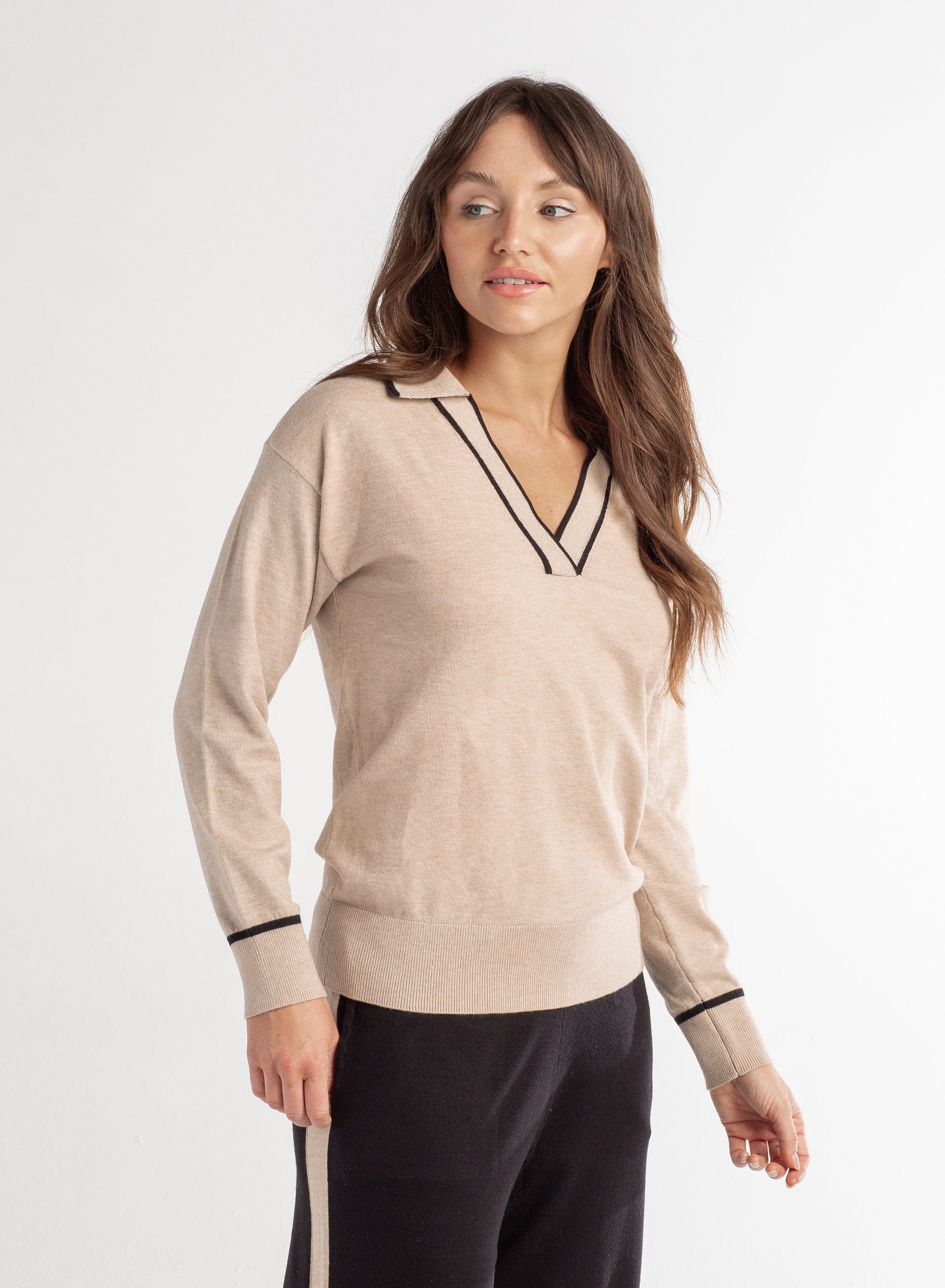 Polo Henley Sweater