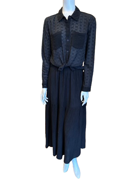 Gauze Tiered Maxi Skirt