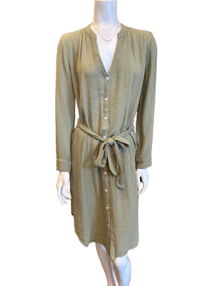 Gauze Tie Front Dress (more colors)