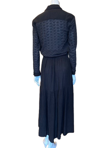 Gauze Tiered Maxi Skirt