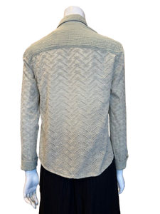 Long Sleeve Eyelet with Gauze Blouse (more colors)