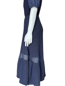 Gauze Skirt with Crochet Detail
