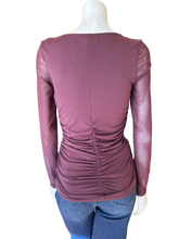 Load image into Gallery viewer, Ruched V Neck Top
