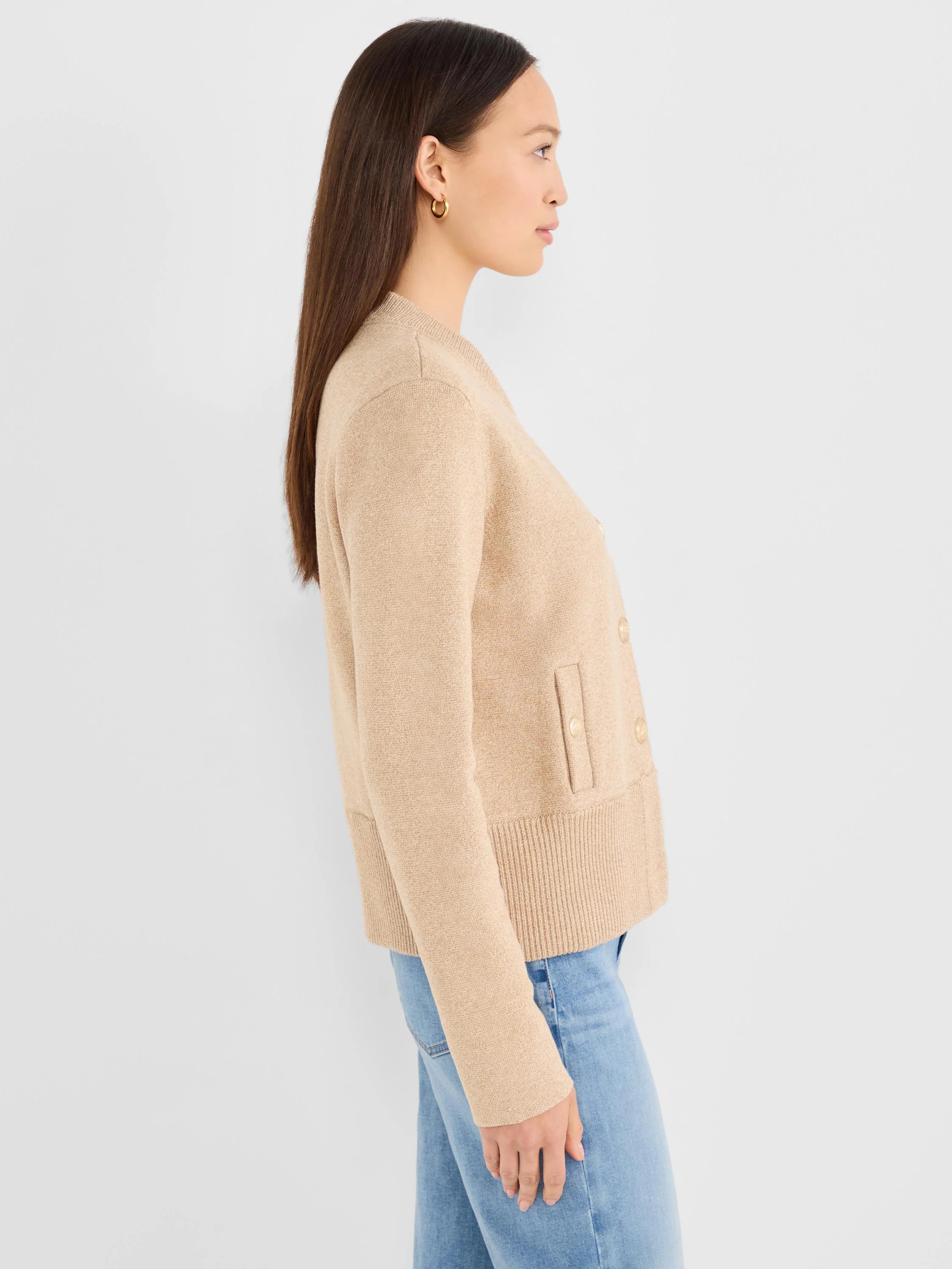 Knit Bomber Snap Jacket