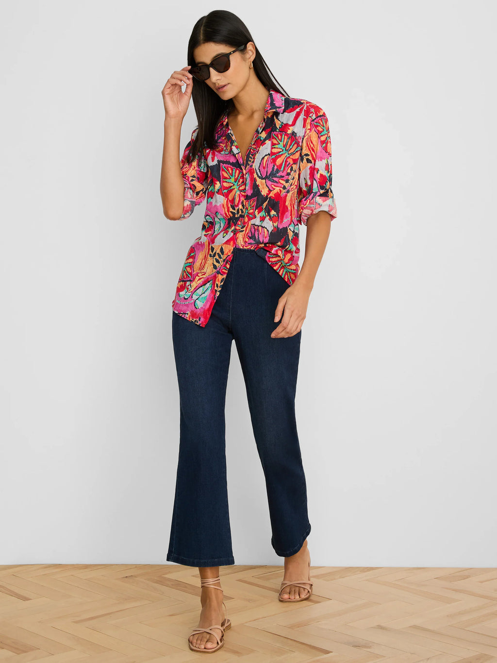 Kauai Garden Cotton Crinkle Shirt