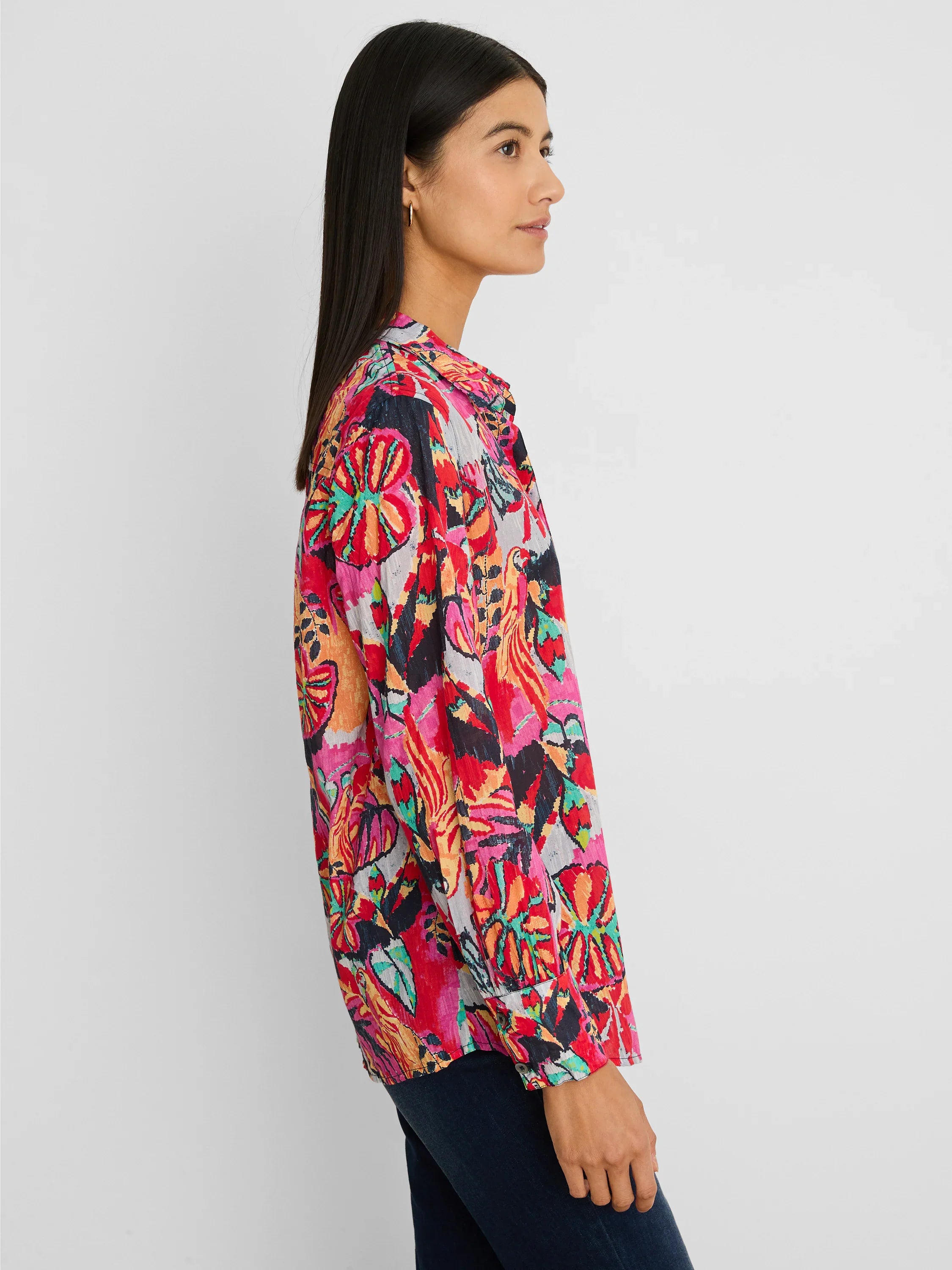 Kauai Garden Cotton Crinkle Shirt