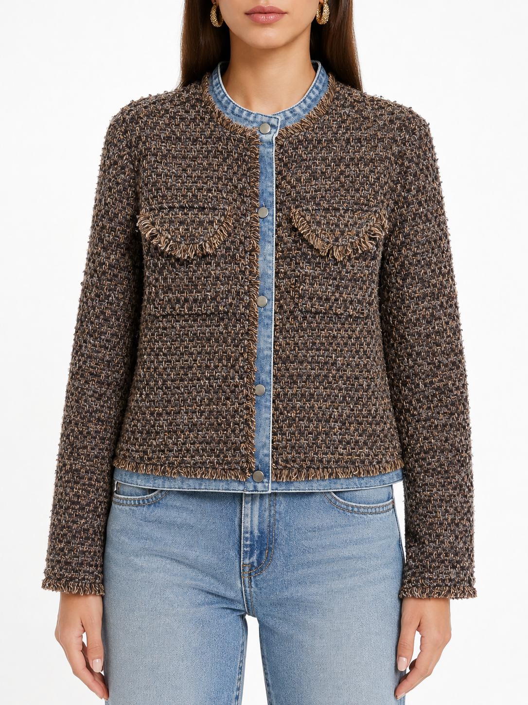 Tweed Layered Jacket