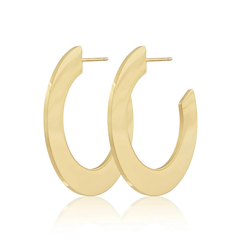 Jodie Flat Hoops Small