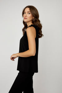 Black Ruffle Strap Blouse (more colors)