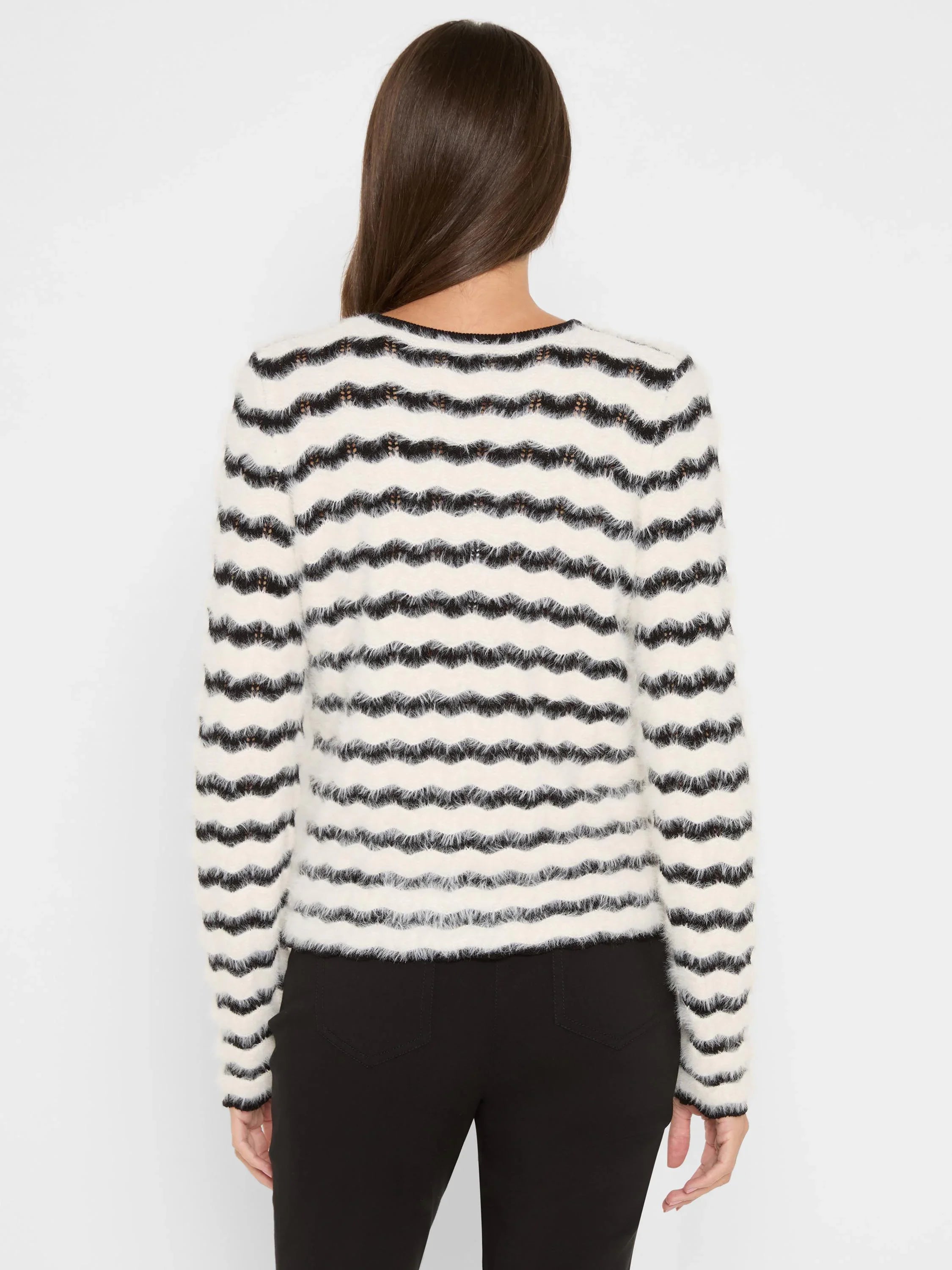 Cozy Waves Striped Sweater