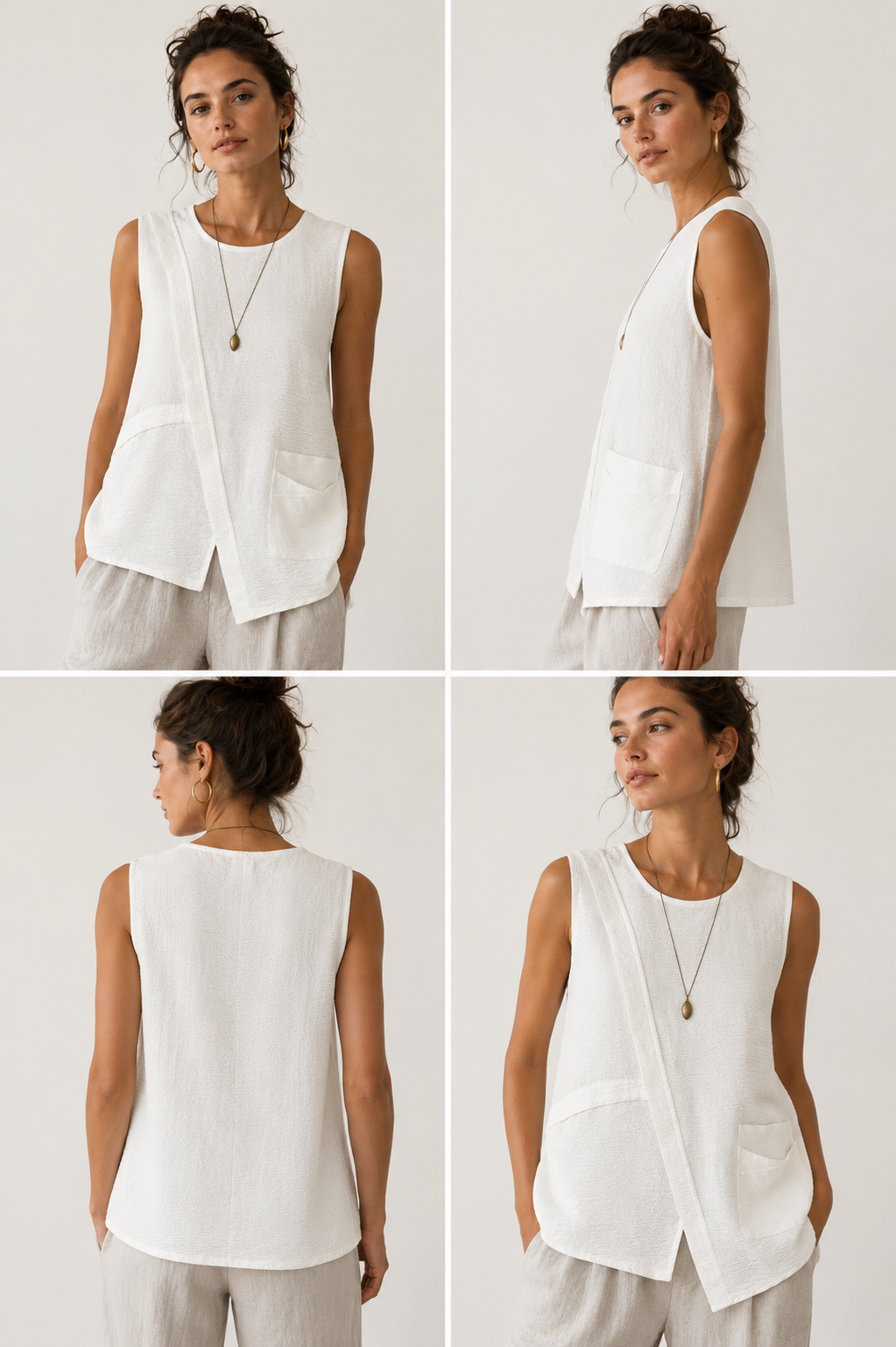 Asymmetrical Overlay Top