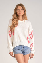 Load image into Gallery viewer, Hearts Crew Neck Sweater
