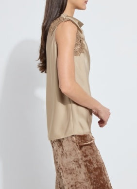 Teresa Guipure Lace Trim Shell