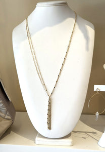 Long Thin Tassel Necklace