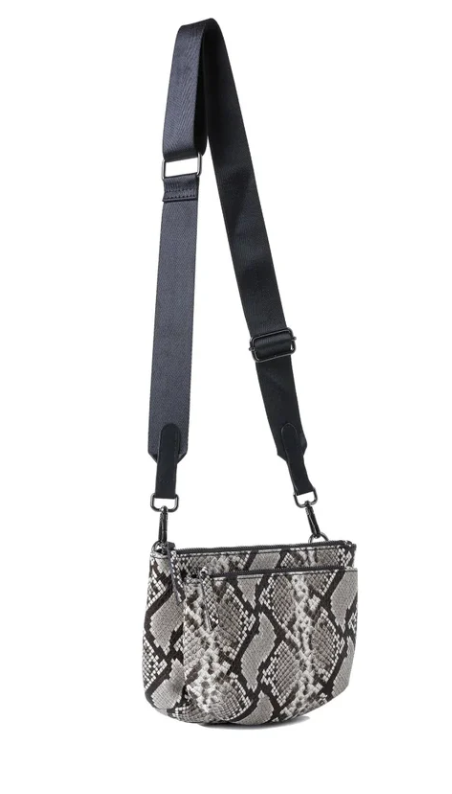 Devon Convertible Crossbody - Natural Python