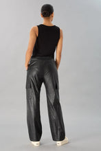 Load image into Gallery viewer, Vegan Leather Cargo Pant
