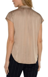 Dolman Sleeve Button Front Blouse (more colors)