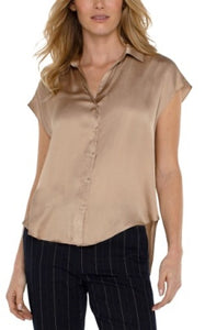 Dolman Sleeve Button Front Blouse (more colors)