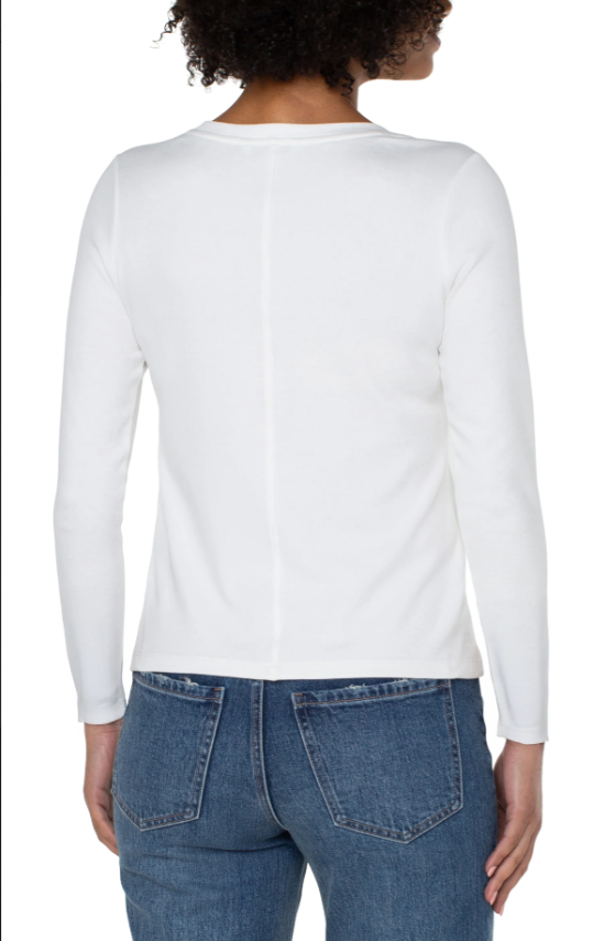 Long Sleeve Scoop Neck Knit Top