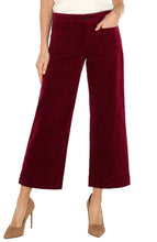 Load image into Gallery viewer, Corduroy Crop Wide Leg
