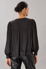 Load image into Gallery viewer, Vintage Satin V Neck Top (more colors)
