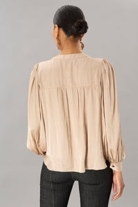 Vintage Satin V Neck Top (more colors)