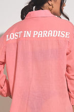 Load image into Gallery viewer, Lost in Paradise Buttondown Coverup
