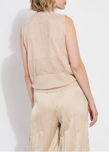 Bria Sequined V Neck Shell