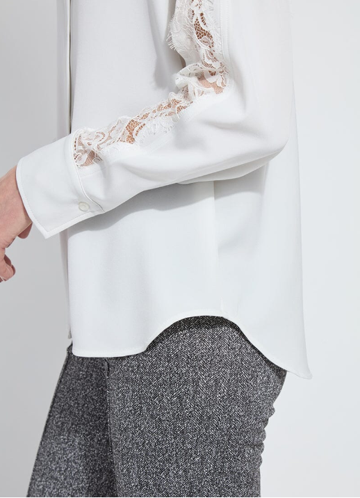 Natasha Lace Trim Shirt