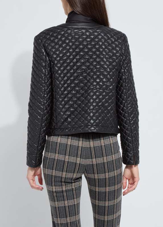 Aurelle Quilted Vegan Leather Jacket