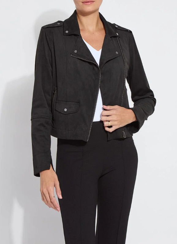Amelia Moto Vegan Suede Jacket