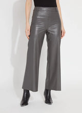 Load image into Gallery viewer, Hi Waist Vegan Leather Wide Leg
