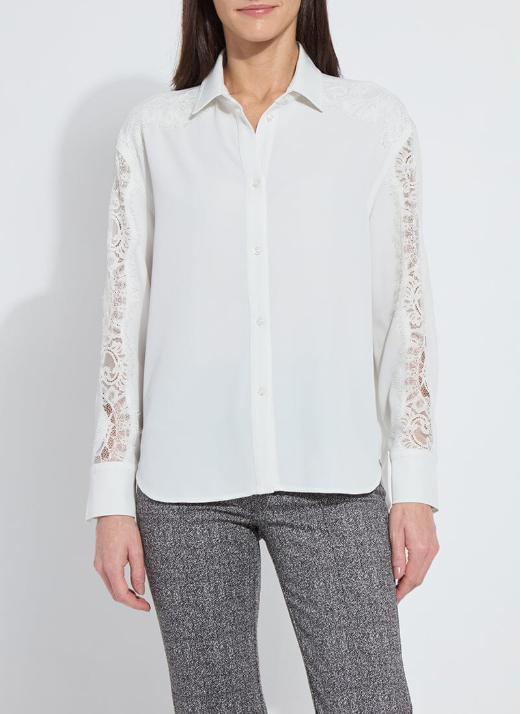 Natasha Lace Trim Shirt