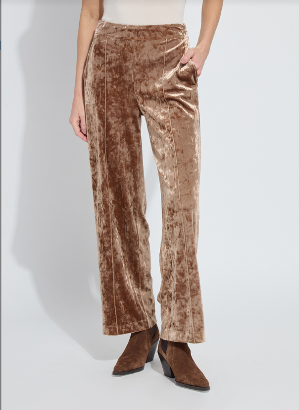 Shay Crushed Velvet Suit Pant